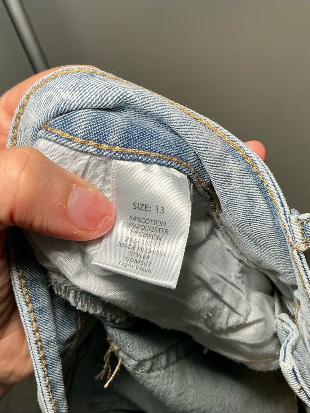 Fashion Nova Light Wash Distressed Denim Shorts - Picture 5 of 5